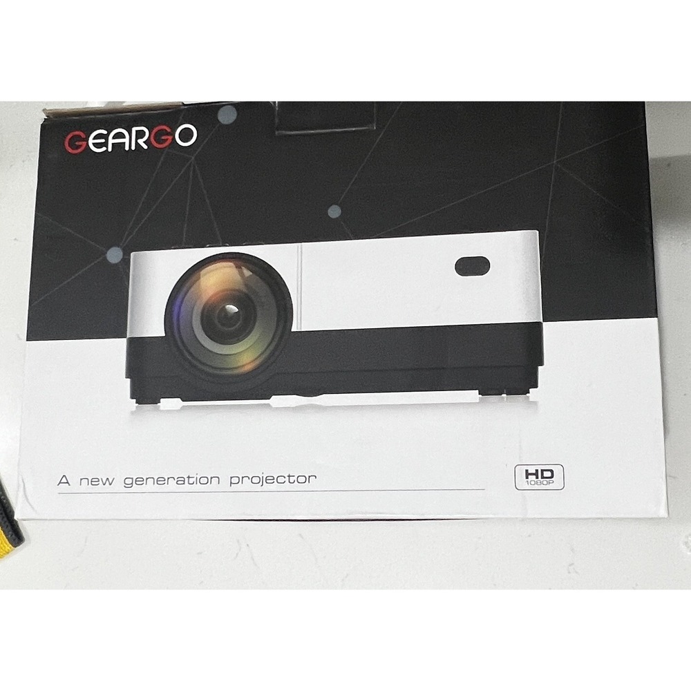 GEARGO H2 Portable LCD Projector 1080P Supported HDMI USB Home Theater